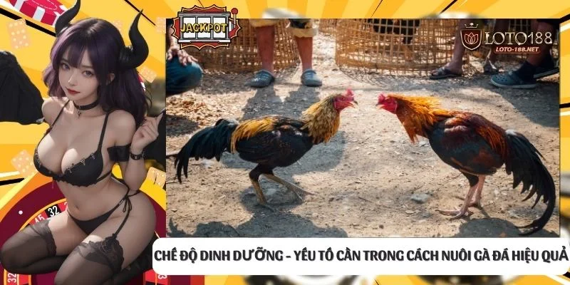 Chế độ dinh dưỡng - Yếu tố cần trong cách nuôi gà đá hiệu quả